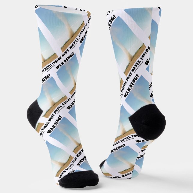 Calcetines ¡Atención! El diablo del polvo dentro del humor de (Angular)