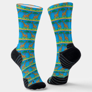 Calcetines atléticos de jirafa