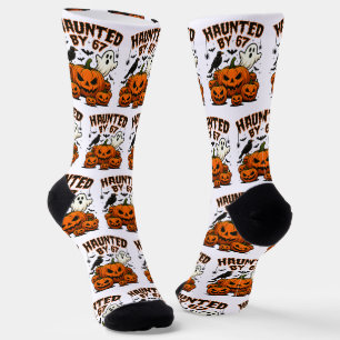 Calcetines Atormentado por 67 Fantasmas Divertidos y Calabaza