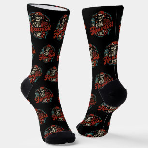 Calcetines Atormentado Por 67 Funny Halloween Six Seven 67 Me