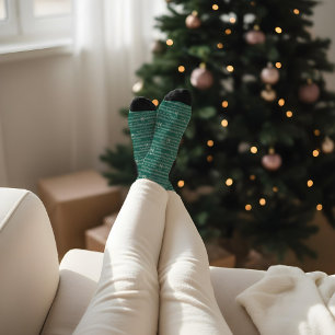 Calcetines Aviso de música tradicional de navidad navideña
