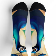 AZUL GOLD PEACOCK SOCK