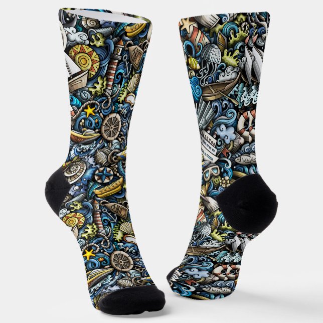 Calcetines Azul Náutico (Angular)