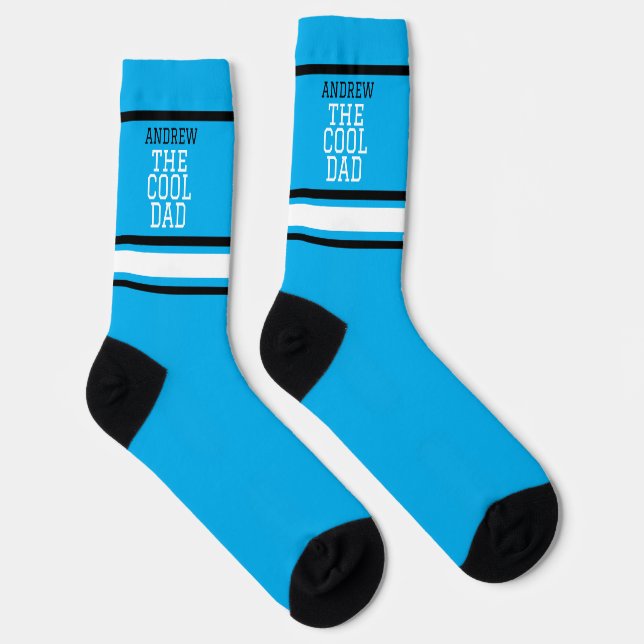 Calcetines Azul personalizado de Guay Dad (Derecha)