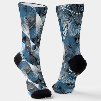 Calcetines Azul y gris. Abstracción.