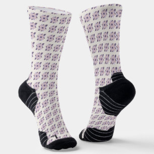 Calcetines Azulejo decorativo colorido de color púrpura paste