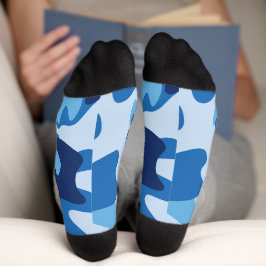 Calcetines azules de camo