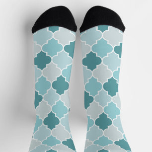 Calcetines Azules Marroquíes, Latticework, quatrefoil