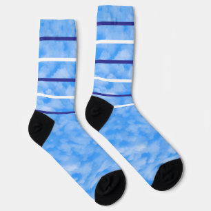 Calcetines azules y azul claro