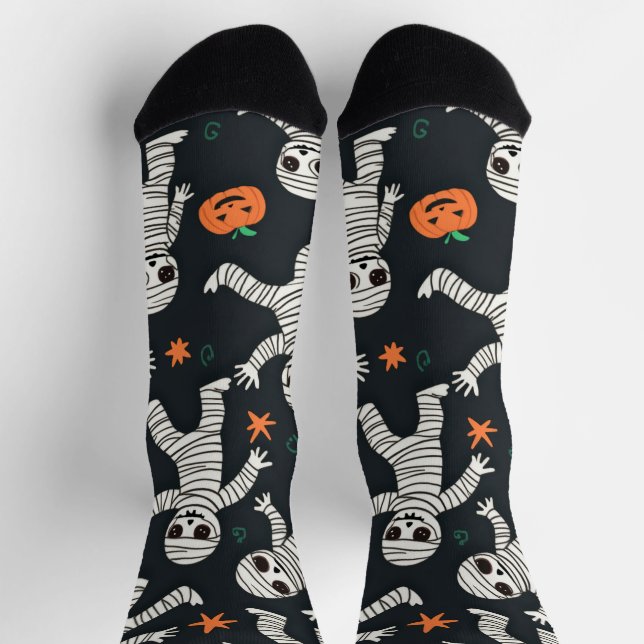 Calcetines Bailando en halloween con medias (Arriba)