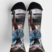 Bailarina de ballet en tutu azul