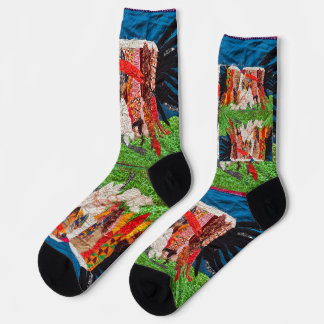 Calcetines baile de grúas.