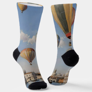 Calcetines Balanceo del aire sobre la pintura al petróleo de 