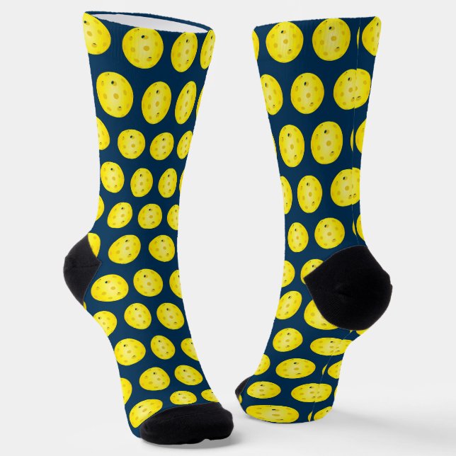Calcetines Baloncesto con estampado de bola amarilla (Angular)