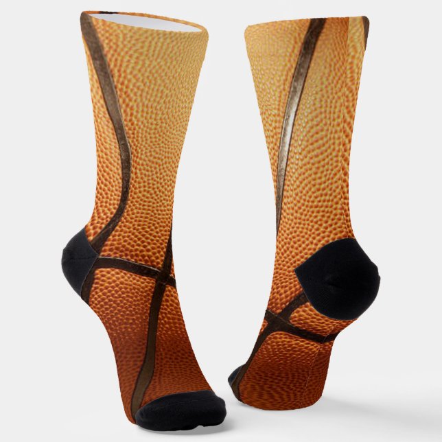 Calcetines Baloncesto naranja Pimply, zócalos de la tripulaci (Angular)