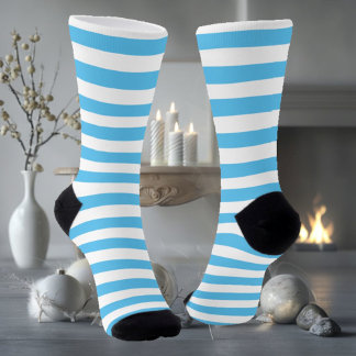 Calcetines Banda blanca y azul