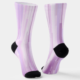 Calcetines Banda geométrica de lavanda suave