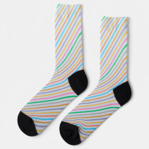 Calcetines Banda multicolor curvada