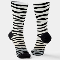 Bandas de cebra en blanco y negro Impresión de ani