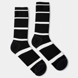 Calcetines Bandas graduadas en blanco y negro