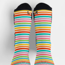 Calcetines Bandas horizontales coloreadas