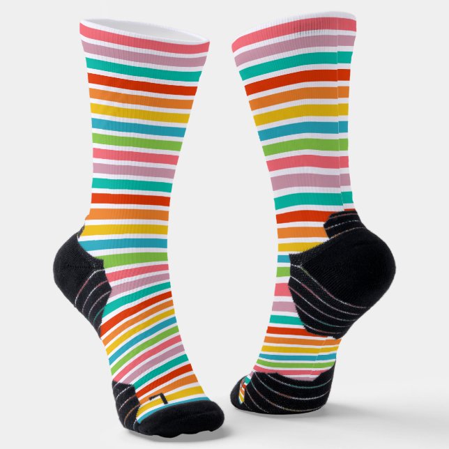 Calcetines Bandas horizontales coloreadas (Angular)