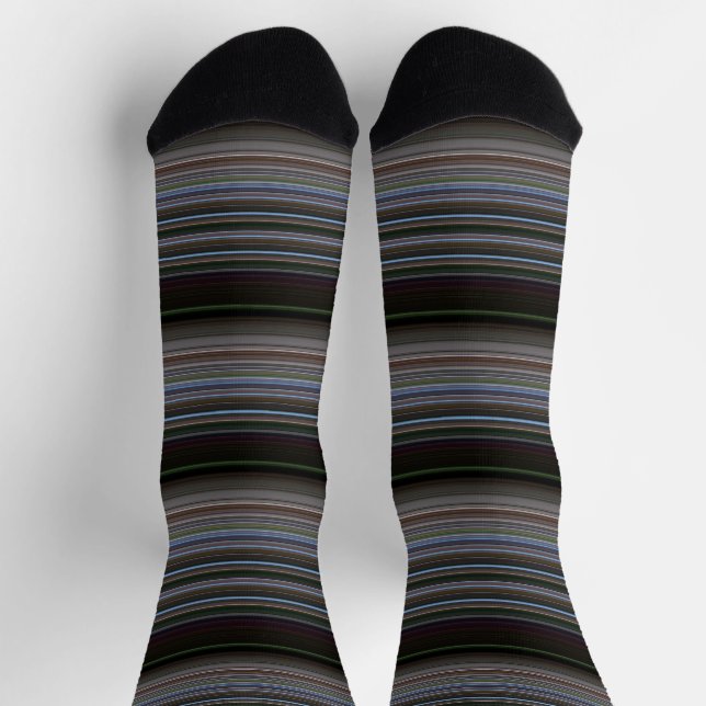 Calcetines Bandas modernas de corte retro (Arriba)