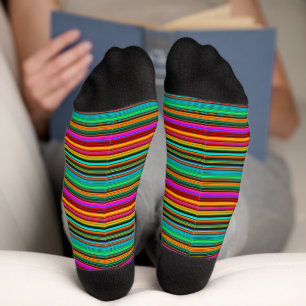 Calcetines Bandas multicolores y brillantes