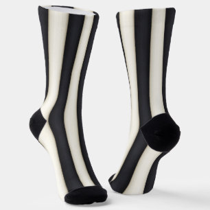 Calcetines Bandas verticales en negrita y blanco