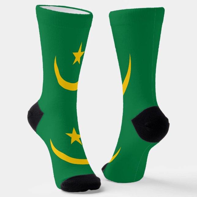 Calcetines Bandera antigua de Mauritania (Angular)