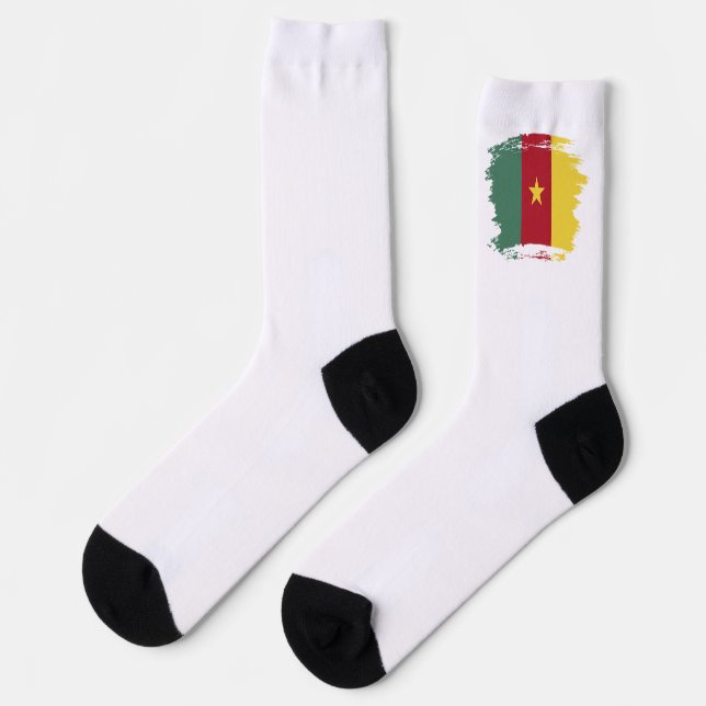 Calcetines Bandera de Camerún (Izquierda)