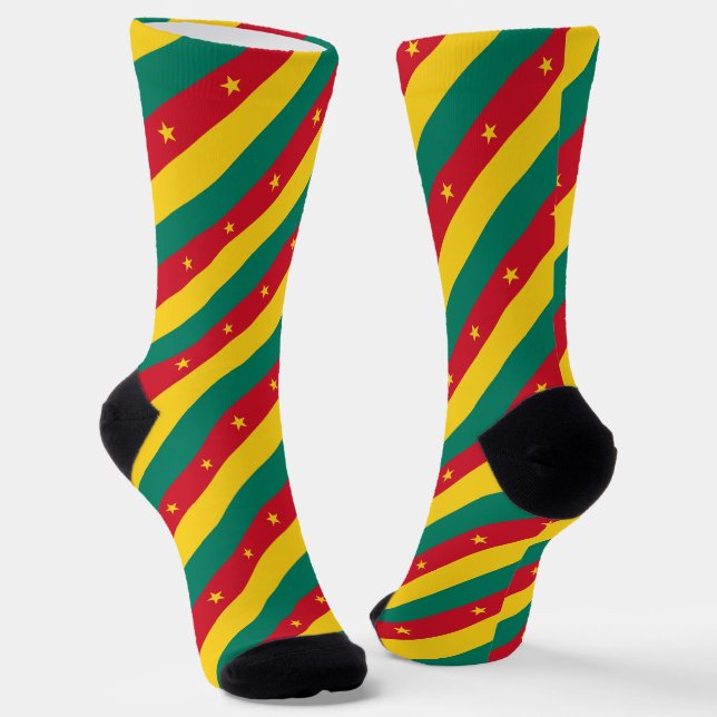 Calcetines Bandera de Camerún (Angular)
