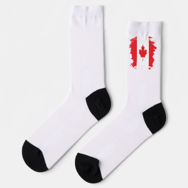Calcetines bandera de Canadá (Izquierda)