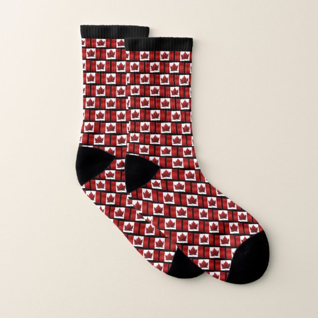 Calcetines Bandera de Canadá agarra a Personalizar de souveni (Par)