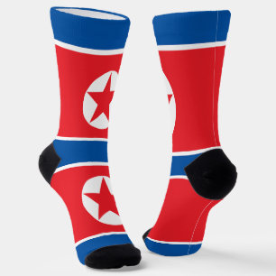 Calcetines Bandera de Corea del Norte