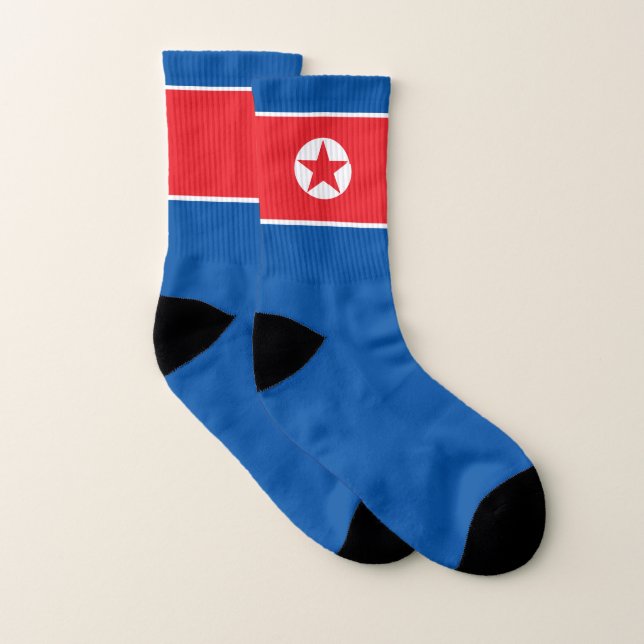 Calcetines Bandera de Corea del Norte (Par)