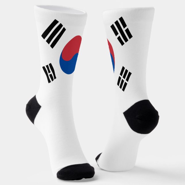 Calcetines Bandera de Corea del Sur Orgullo Nacional Patrióti (Angular)