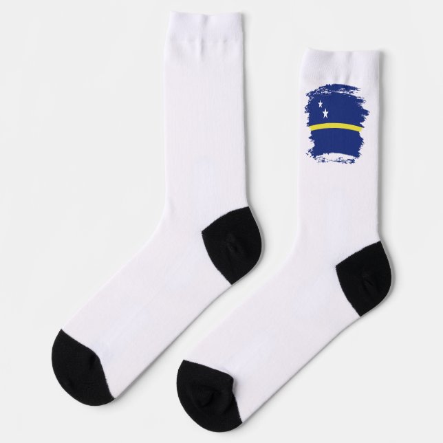Calcetines bandera de curazao (Izquierda)