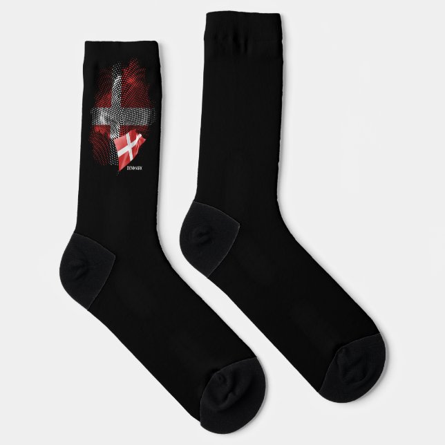 Calcetines bandera de Dinamarca (Derecha)