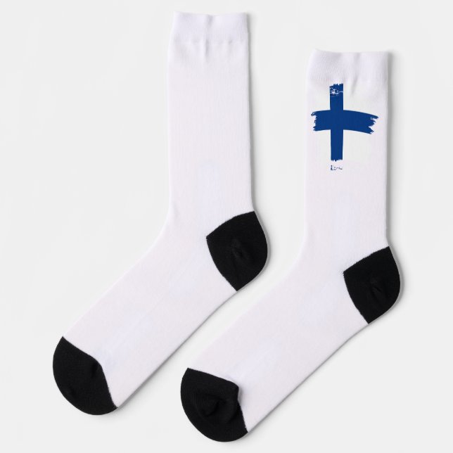 Calcetines Bandera de Finlandia (Izquierda)