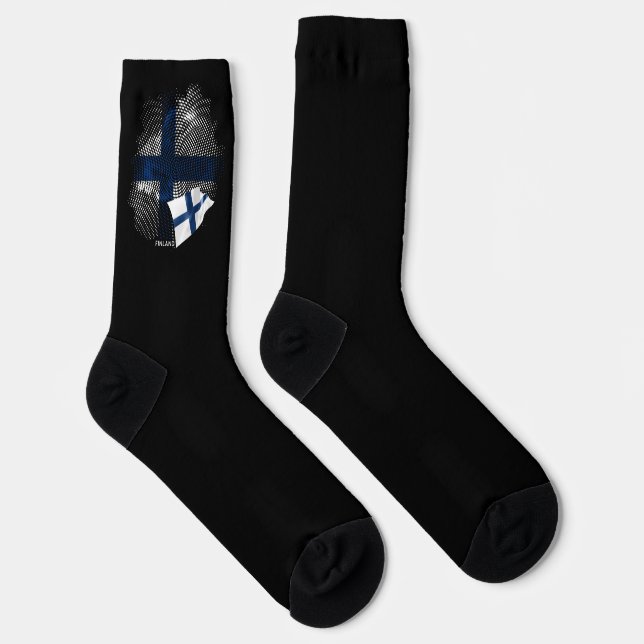 Calcetines bandera de Finlandia (Derecha)