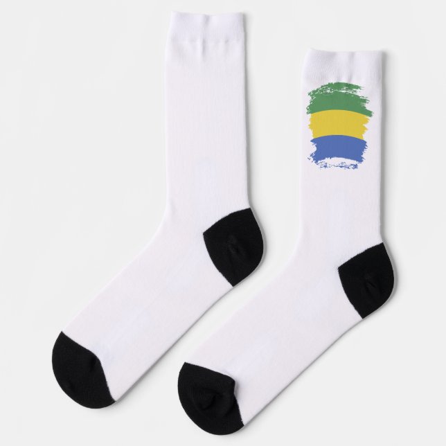 Calcetines Bandera de Gabón (Izquierda)