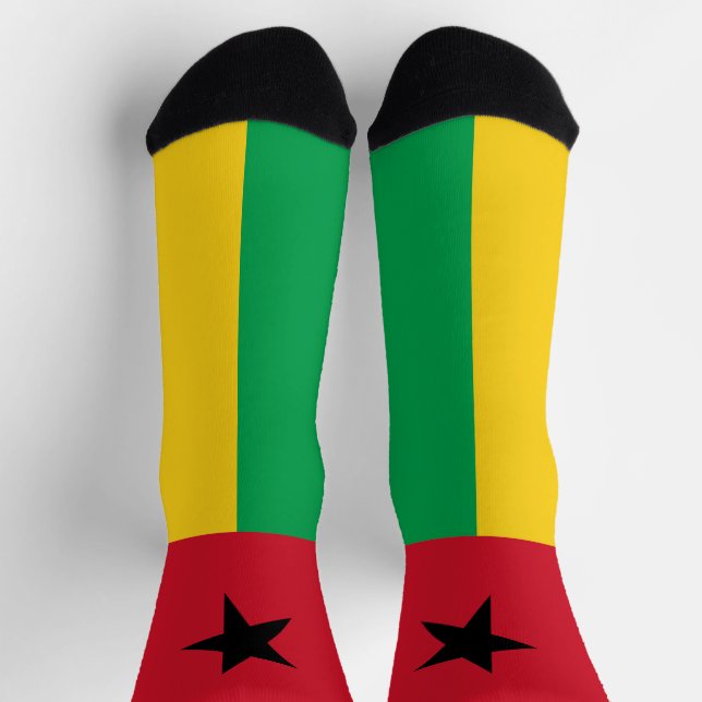 Calcetines Bandera de Guinea Bissau (Arriba)