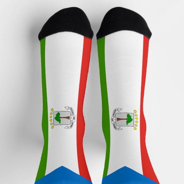Calcetines Bandera de Guinea Ecuatorial (Arriba)
