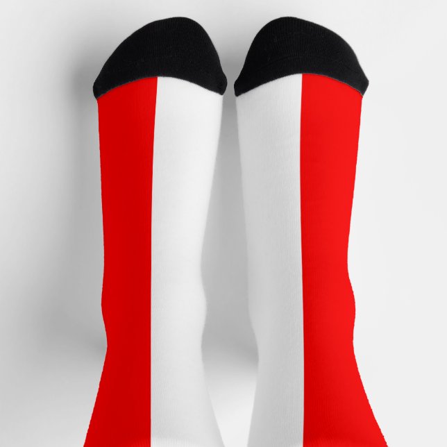 Calcetines Bandera de Indonesia (Arriba)