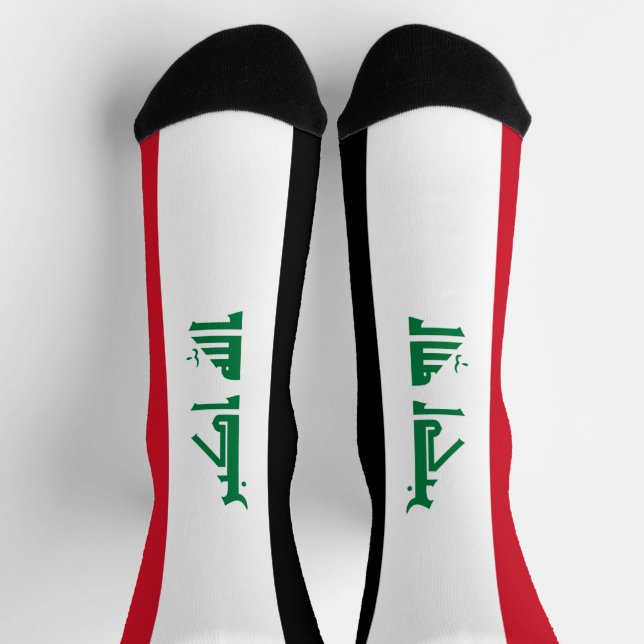 Calcetines Bandera de Iraq (Arriba)