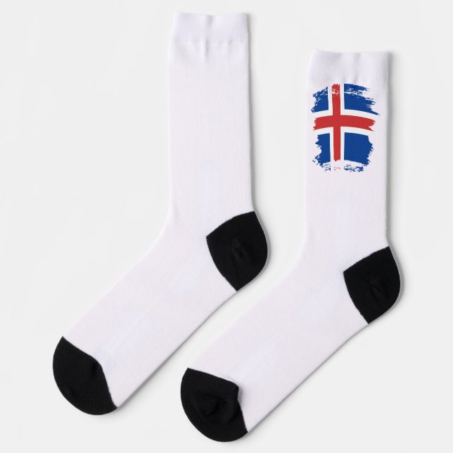 Calcetines Bandera de Islandia (Izquierda)