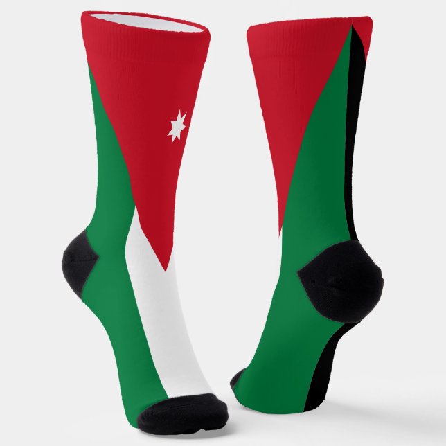 Calcetines Bandera de Jordania (Angular)