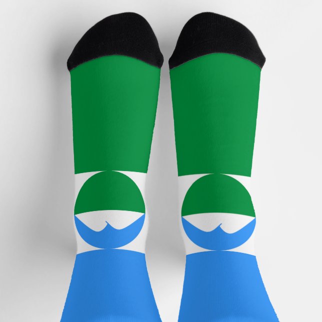 Calcetines Bandera de Kabardino Balkaria (Arriba)