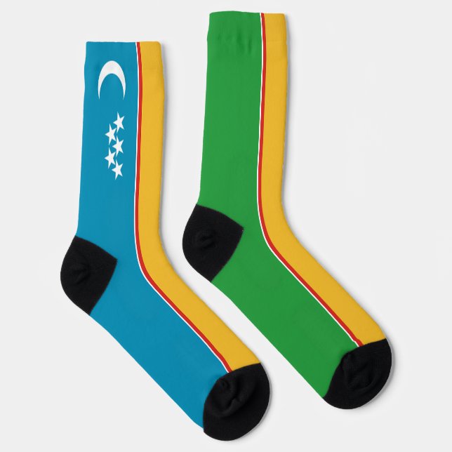 Calcetines Bandera de Karakalpakistán (Derecha)